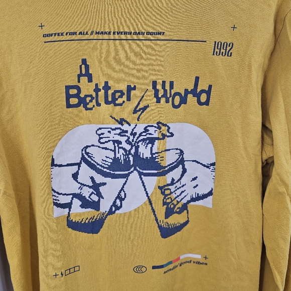 Dutch Brothers Gold Long Sleeve T-Shirt Size Medium - Picture 8 of 9